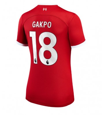 Liverpool Cody Gakpo #18 Replica Home Stadium Shirt for Women 2023-24 Short Sleeve